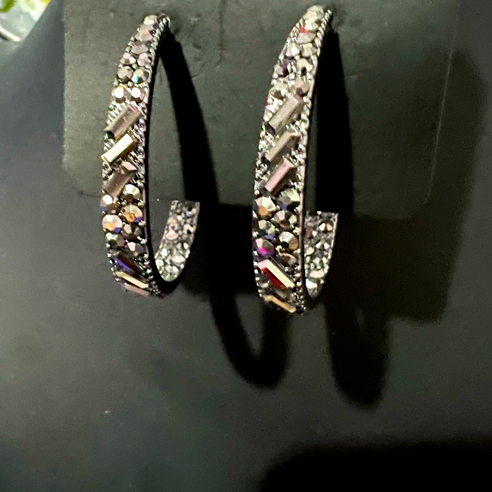 Glitzy by Association Hoop Earrings